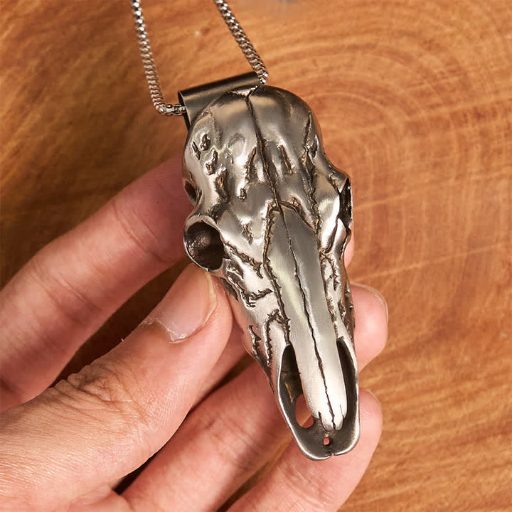 Set di ciondoli a forma di corno di cervo con fibbia per cintura fai da te con coltello nascosto e lettera iniziale - image 8