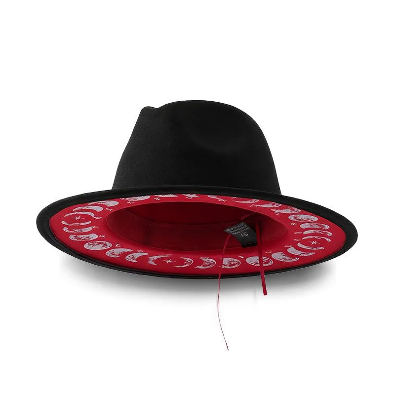Cappello da cowboy creativo da uomo con cambiamenti di fase lunare e astrologia - image 1