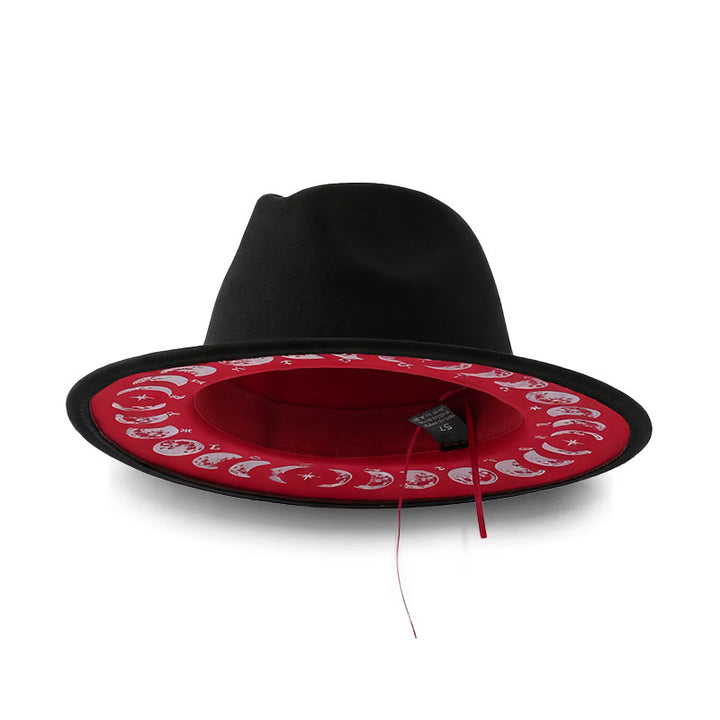Cappello da cowboy creativo da uomo con cambiamenti di fase lunare e astrologia - image 1