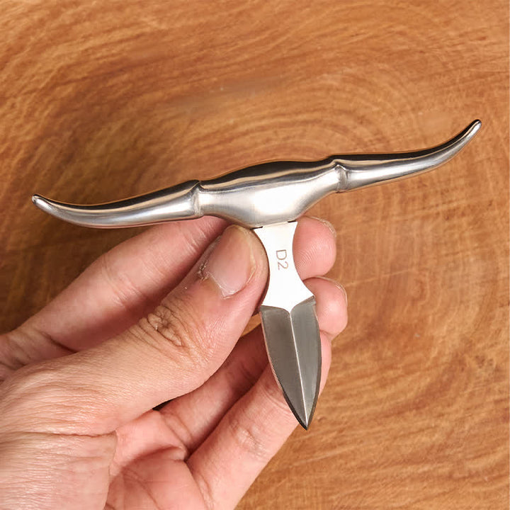 Set di ciondoli a forma di toro turchese con fibbia per coltello nascosto fai da te con lettera iniziale - image 6