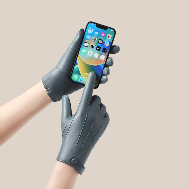 Guanti da donna in vera pelle di pecora dal tocco sofisticato - image 5