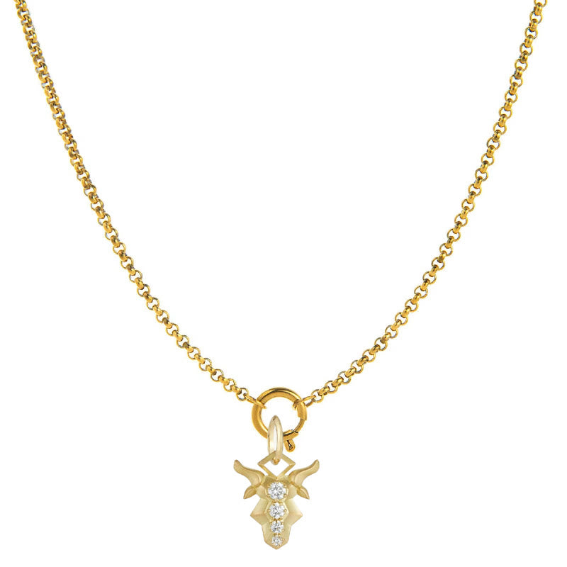 Collana con simbolo zodiacale impreziosita da diamanti - Capricorno - image 10