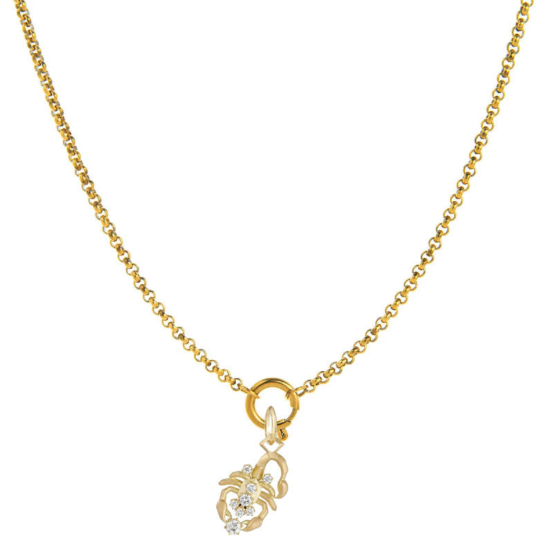 Collana con simbolo zodiacale impreziosita da diamanti - Scorpione - image 8