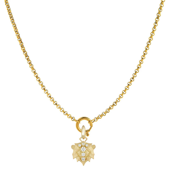 Collana con simbolo zodiacale impreziosita da diamanti - Leone - image 5