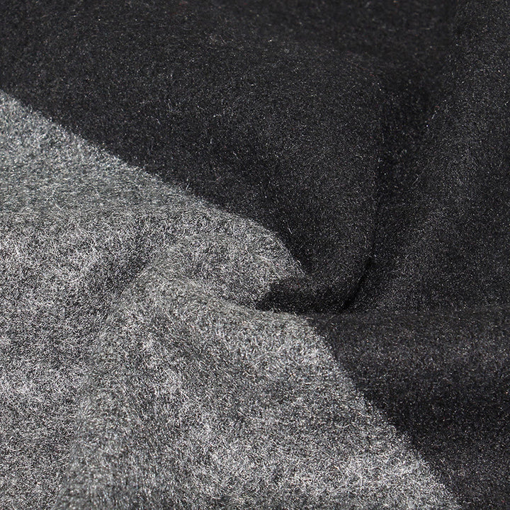 Sciarpa calda con nappe e dettagli a righe classiche da uomo - image 5