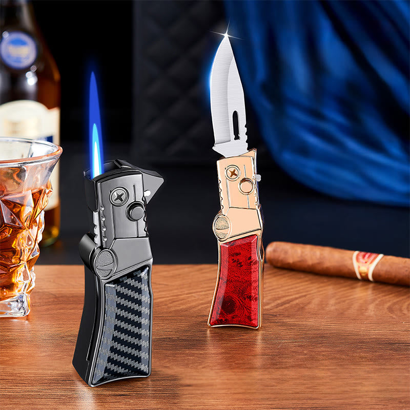 Accendino portatile multifunzionale 2 in 1 per coltelli pieghevoli - image 1