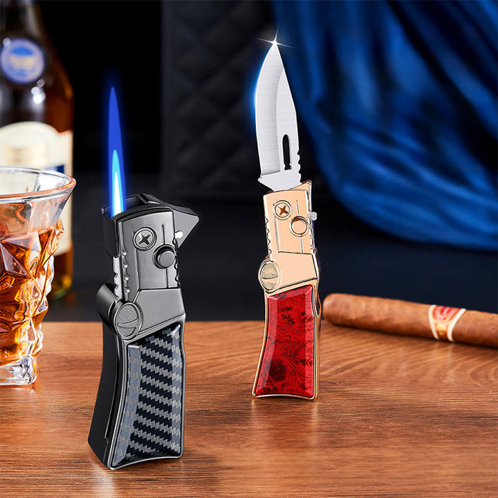 Accendino portatile multifunzionale 2 in 1 per coltelli pieghevoli - image 1