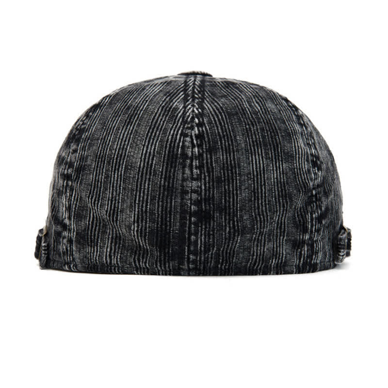 Cappello basco vintage in velluto a coste lavato con fibbia regolabile - image 6