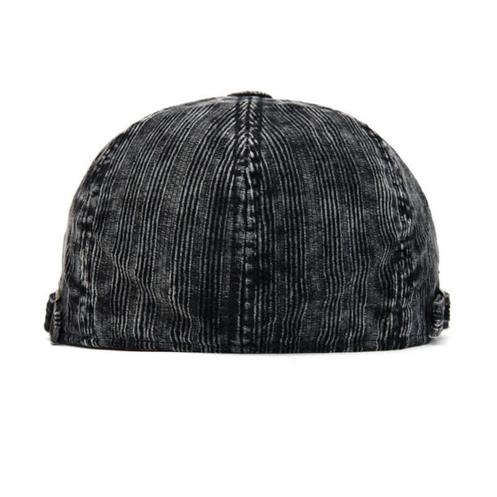 Cappello basco vintage in velluto a coste lavato con fibbia regolabile - image 6