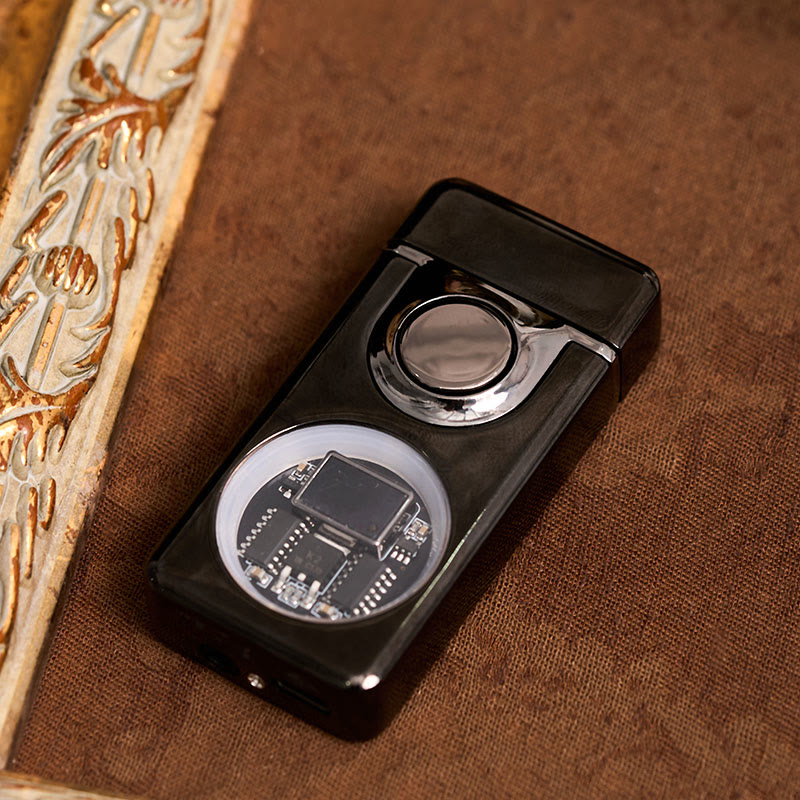 Accendino da uomo con sensore di gravità e doppia fiamma, display LED - image 6