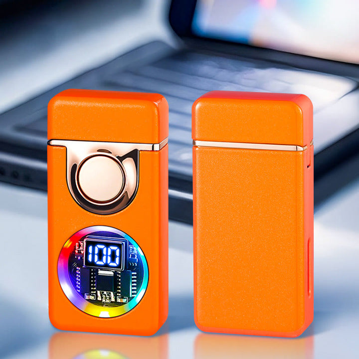 Accendino da uomo con sensore di gravità e doppia fiamma, display LED - Stile n. 4 - image 11