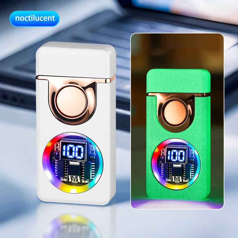 Accendino da uomo con sensore di gravità e doppia fiamma, display LED - Stile n. 3 - image 10