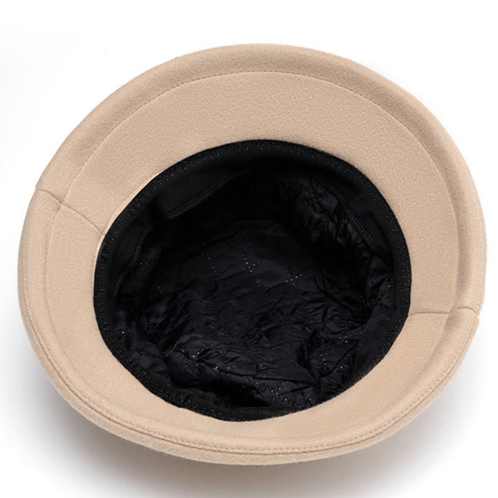 Cappello da pescatore in feltro morbido con fiocco decorativo da donna - image 6