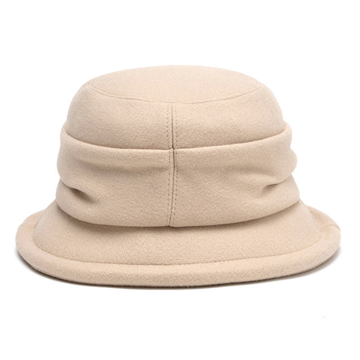 Cappello da pescatore in feltro morbido con fiocco decorativo da donna - image 4