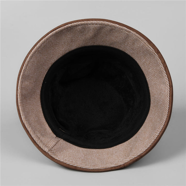 Cappello da pescatore elegante da donna con fiocco scozzese e finiture in strass - image 5