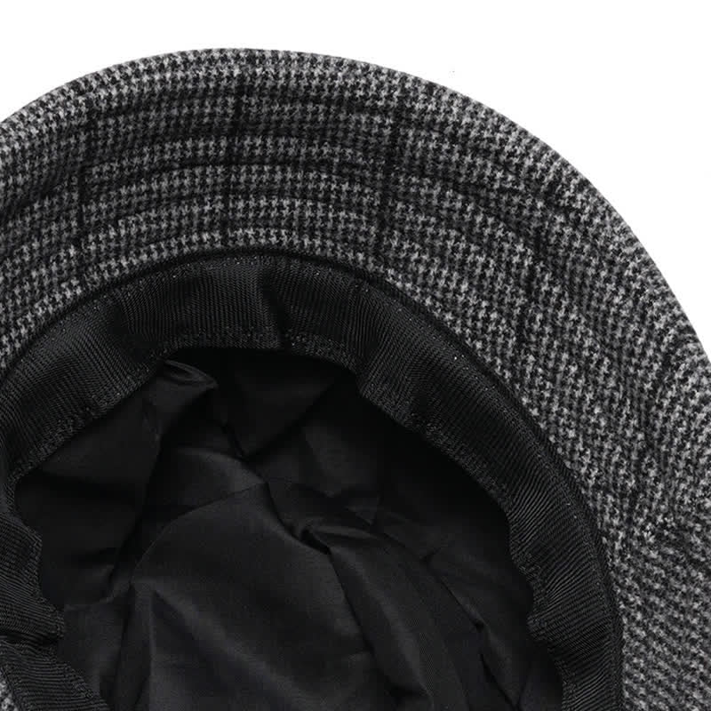 Cappello caldo con fiocco scozzese da donna - image 3