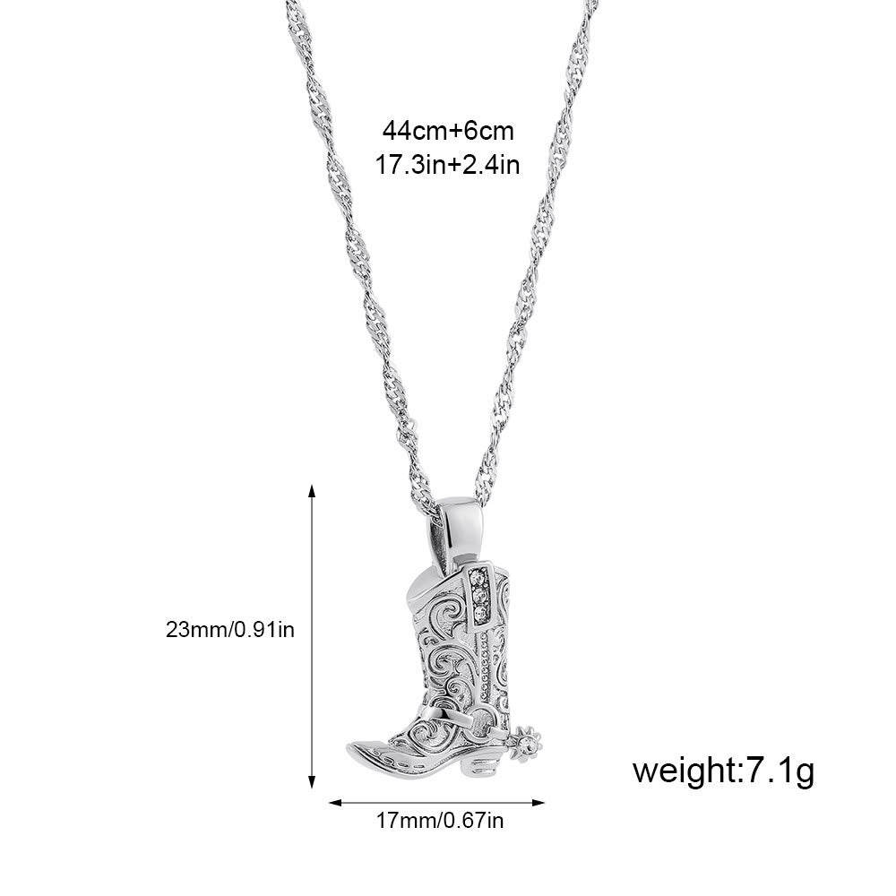 Collana con ciondolo a forma di stella con stivale da cowboy dorato in stile western - Stile n. 2 - image 4