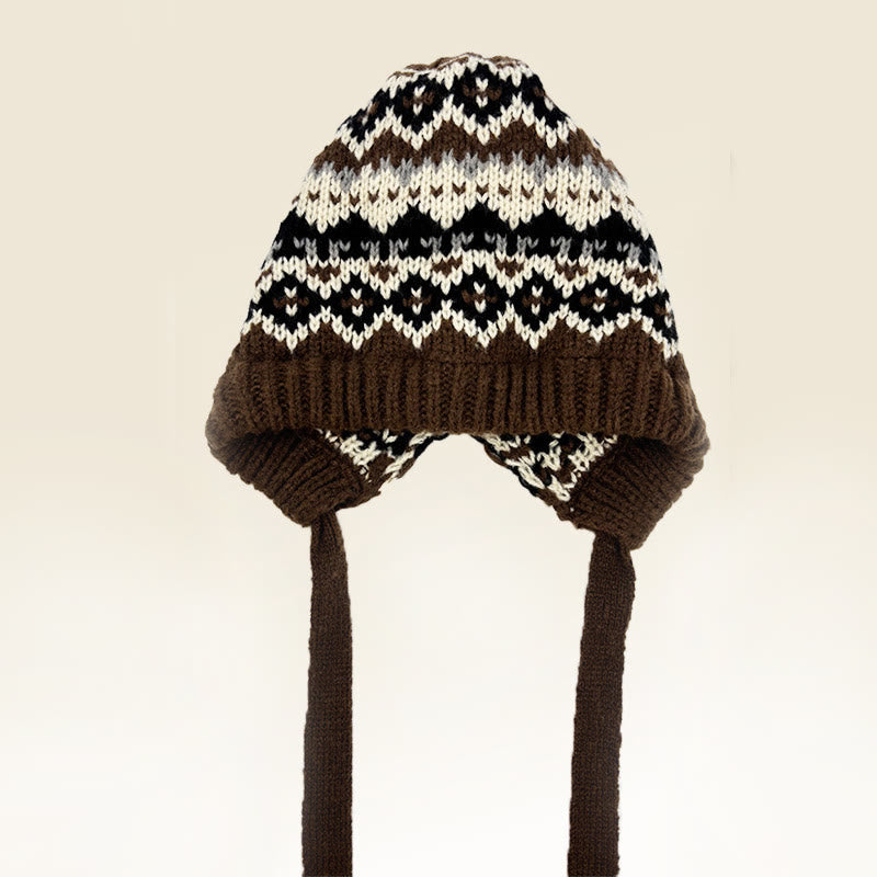 Borsa a tracolla da donna con cappello lavorato a maglia e fantasia retrò, multiuso - Stile n. 3 - Regolabile (circa 20 7/8"-23 5/8") - image 4
