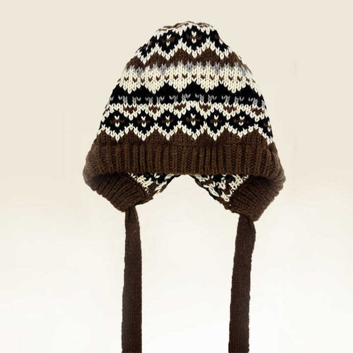 Borsa a tracolla da donna con cappello lavorato a maglia e fantasia retrò, multiuso - Stile n. 3 - Regolabile (circa 20 7/8"-23 5/8") - image 4