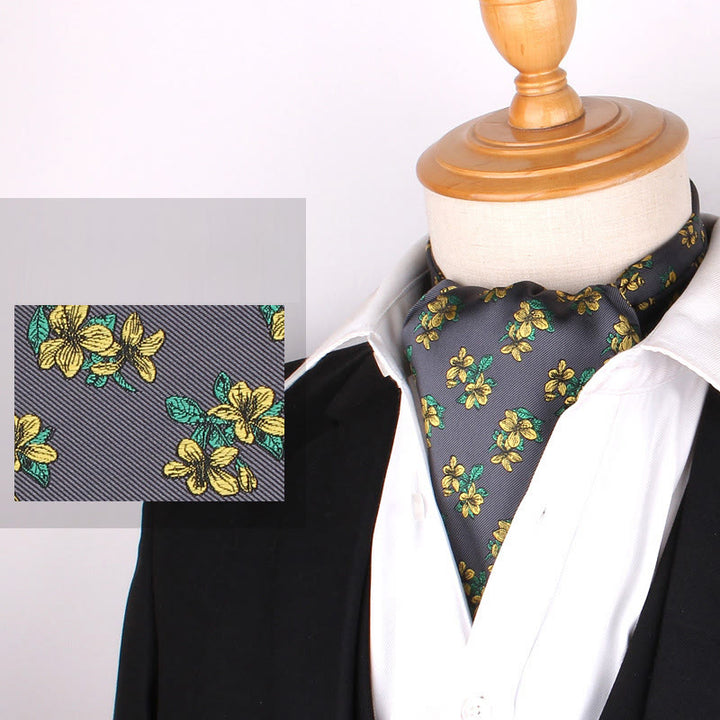 Cravatta stampata elegante retrò britannica da uomo per camicia da abito - Stile n. 5 - image 7