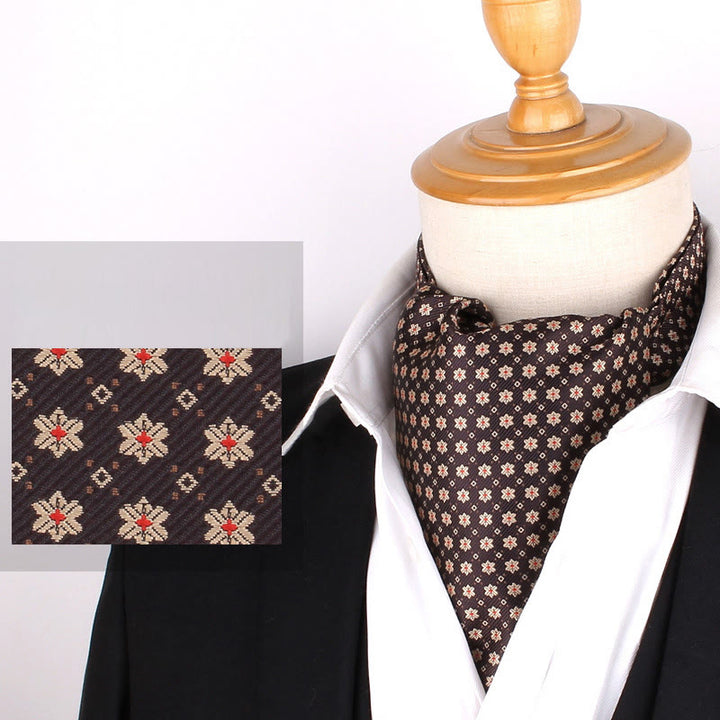 Cravatta stampata elegante retrò britannica da uomo per camicia da abito - Stile n. 4 - image 6