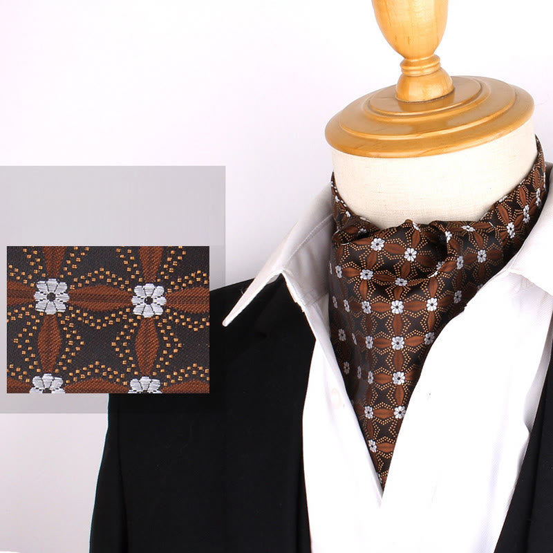 Cravatta stampata elegante retrò britannica da uomo per camicia da abito - Stile n. 1 - image 0