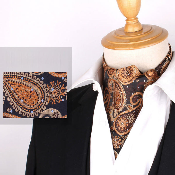 Cravatta stampata elegante retrò britannica da uomo per camicia da abito - Stile n. 6 - image 8