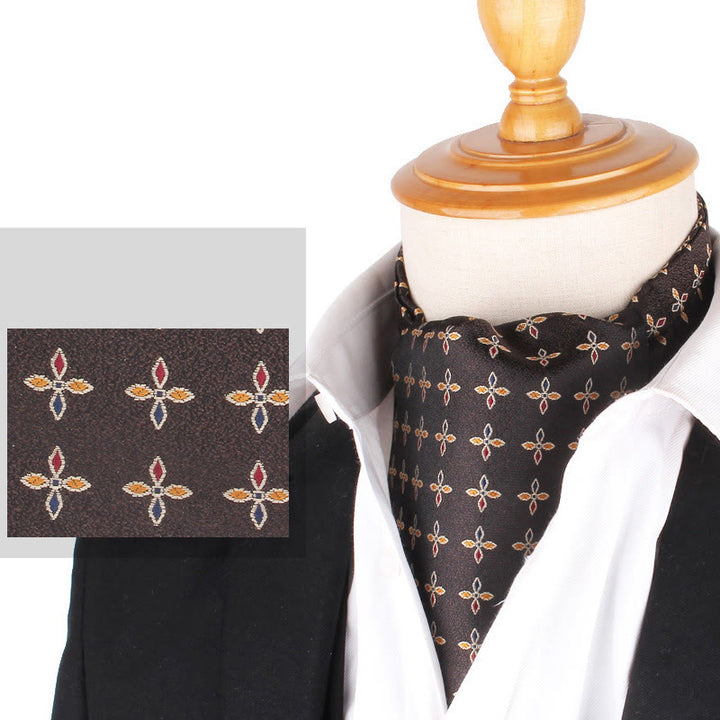 Cravatta stampata elegante retrò britannica da uomo per camicia da abito - Stile n. 9 - image 11