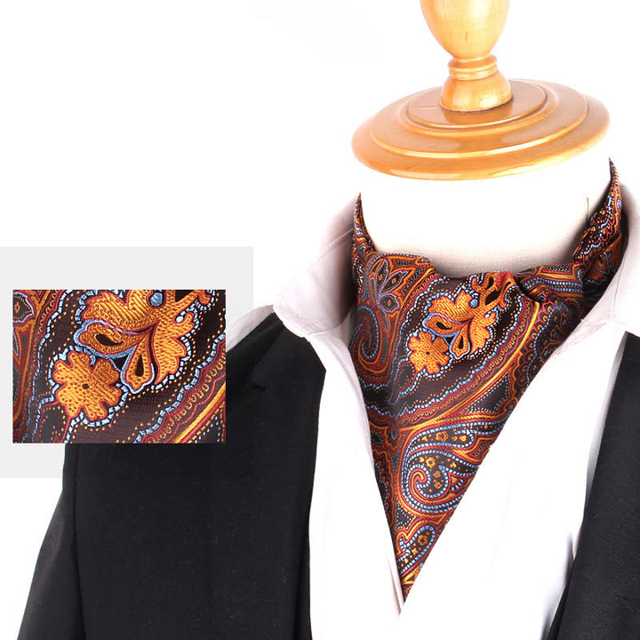 Cravatta stampata elegante retrò britannica da uomo per camicia da abito - Stile n. 20 - image 22