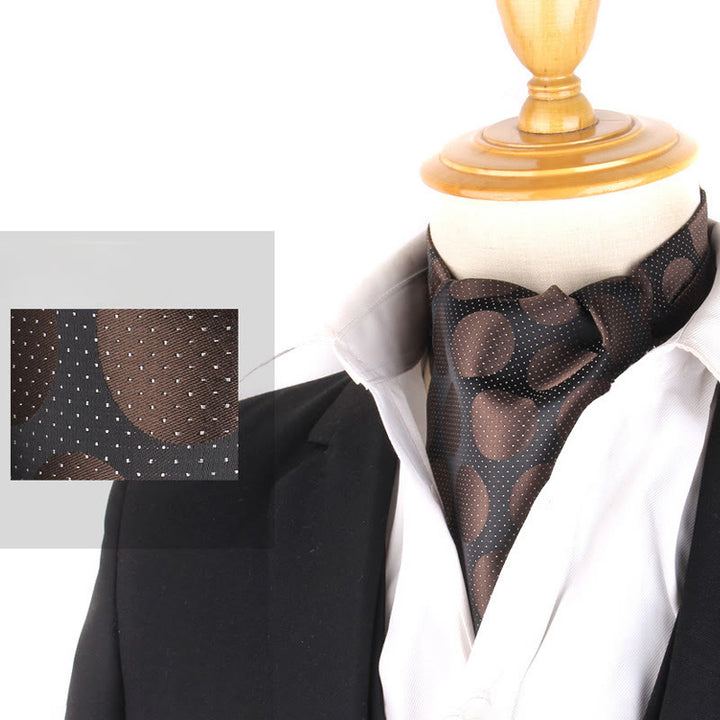 Cravatta stampata elegante retrò britannica da uomo per camicia da abito - Stile n. 14 - image 16