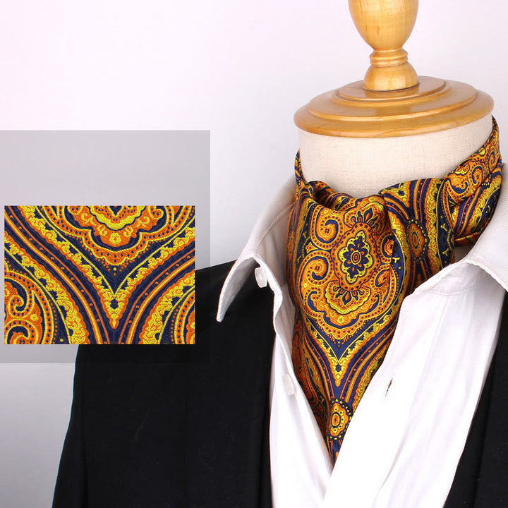 Cravatta stampata elegante retrò britannica da uomo per camicia da abito - Stile n. 2 - image 1