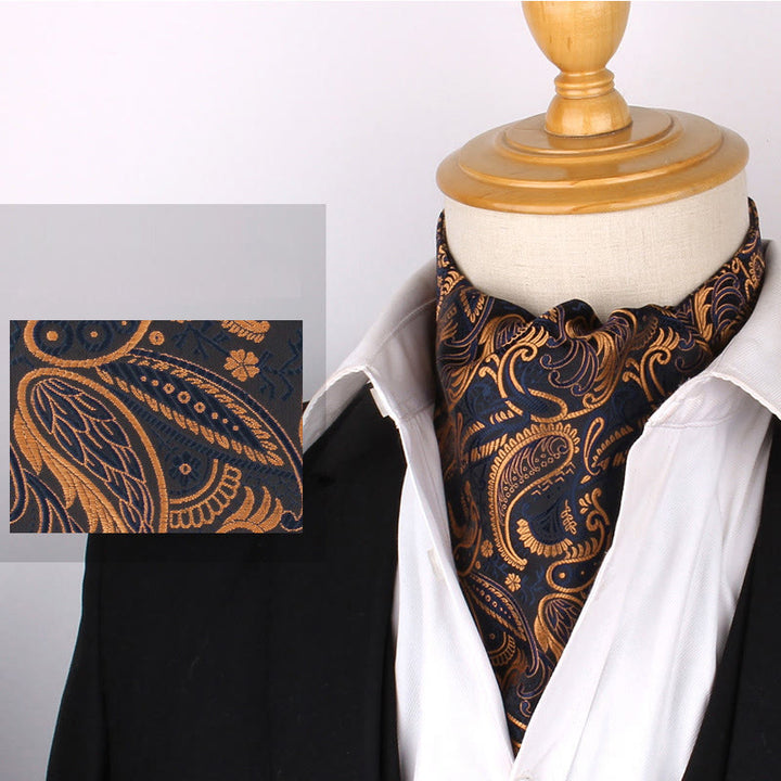 Cravatta stampata elegante retrò britannica da uomo per camicia da abito - Stile n. 17 - image 19