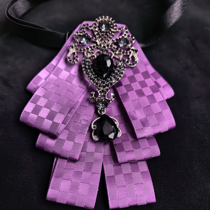 Papillon da uomo con ornamento sul petto e nastro a strati di gemme vintage - Stile n. 3 - image 4