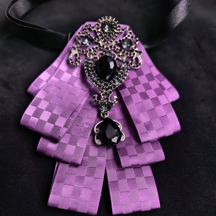 Papillon da uomo con ornamento sul petto e nastro a strati di gemme vintage - Stile n. 3 - image 4