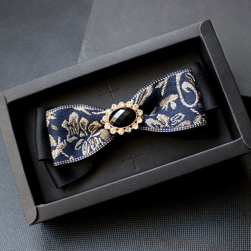 Papillon formale da uomo con motivo geometrico e gemme - Stile n. 8 - image 7