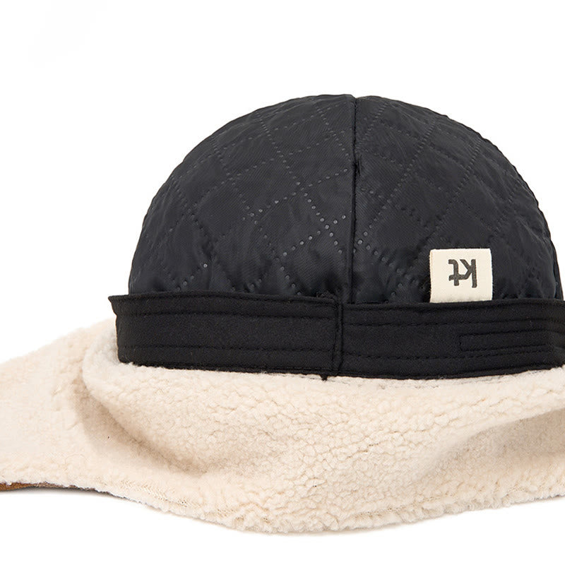 Cappello basco in pelle scamosciata, comodo e alla moda, da uomo, con paraorecchie - image 8