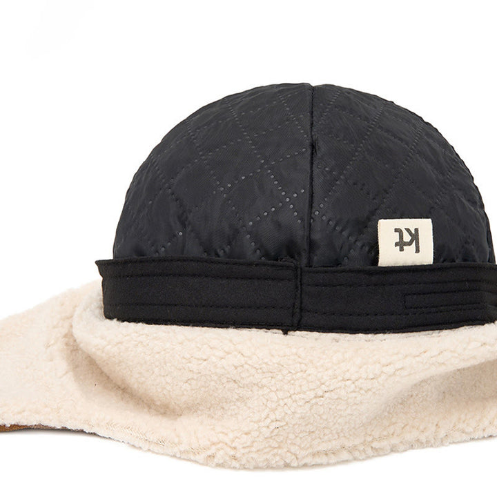 Cappello basco in pelle scamosciata, comodo e alla moda, da uomo, con paraorecchie - image 8