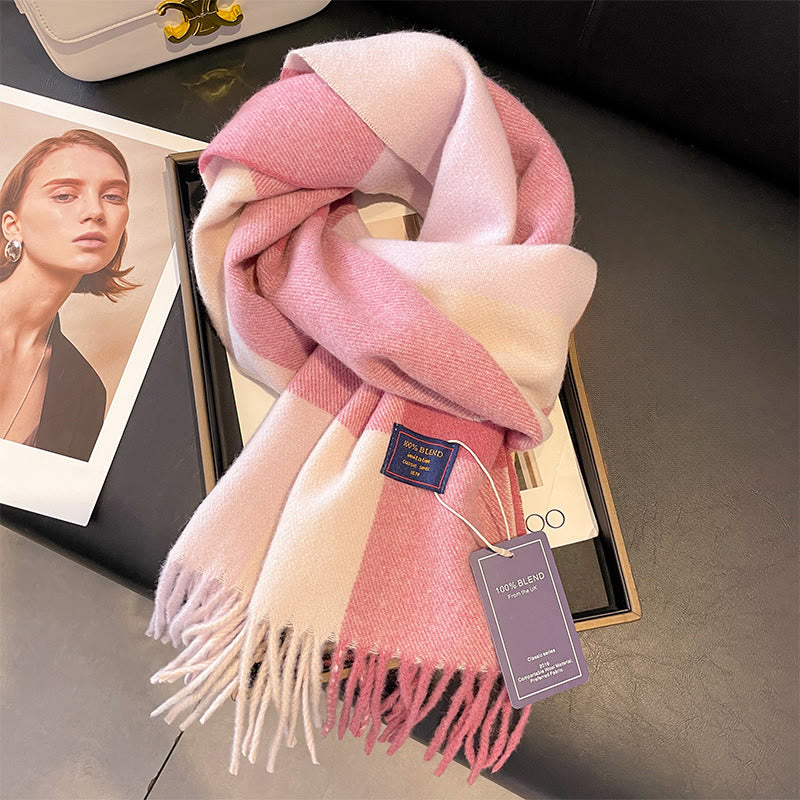 Sciarpa invernale morbida e calda da donna in stile scozzese classico - Stile n. 8 - image 7