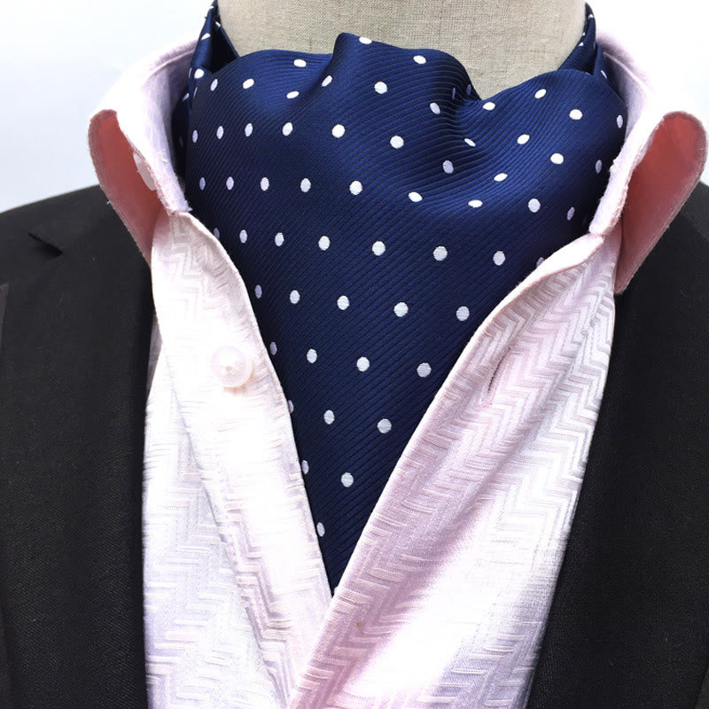 Sciarpa e cravatta multicolore con stampa floreale geometrica retrò da uomo - Stile n. 17 - image 17