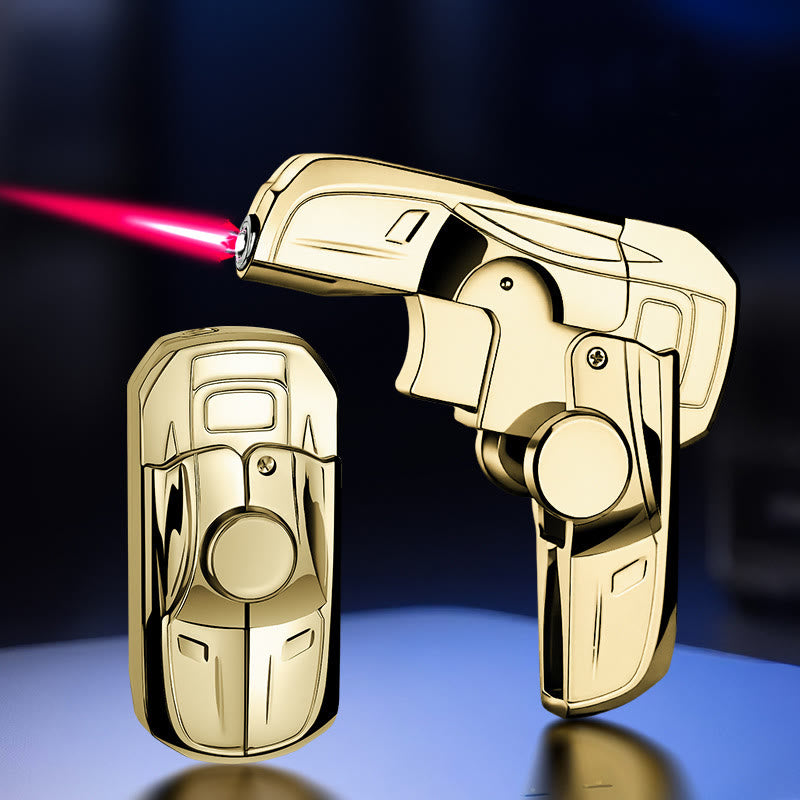 Accendino pieghevole a forma di auto da corsa ricaricabile a butano - Oro - image 12