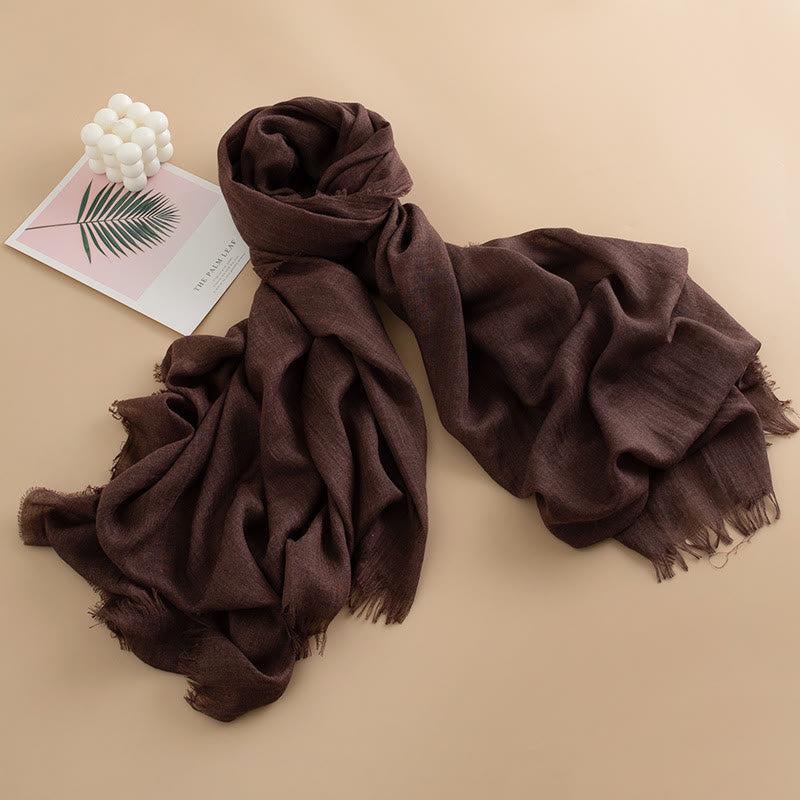 Sciarpa da donna con frange, versatile, multicolore, leggera e traspirante, morbida come una nuvola - Stile n. 26 - image 25