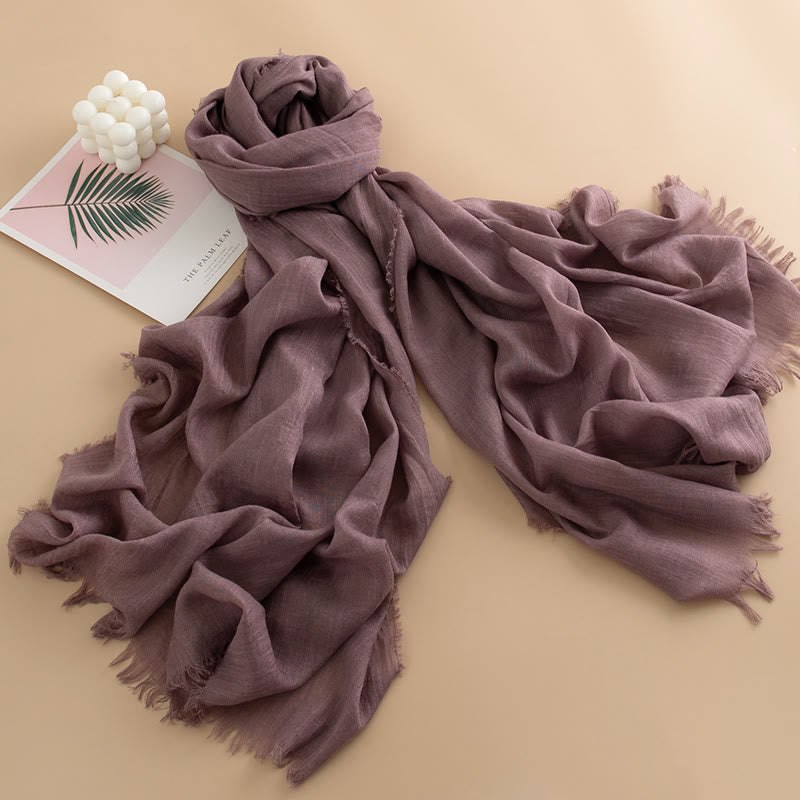 Sciarpa da donna con frange, versatile, multicolore, leggera e traspirante, morbida come una nuvola - Stile n. 27 - image 26