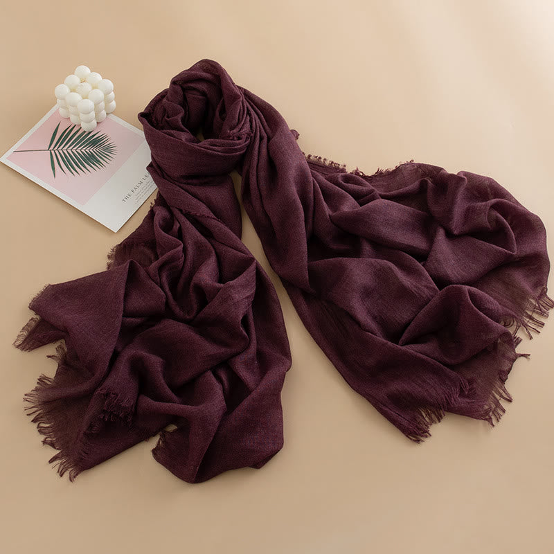 Sciarpa da donna con frange, versatile, multicolore, leggera e traspirante, morbida come una nuvola - Stile n. 30 - image 29