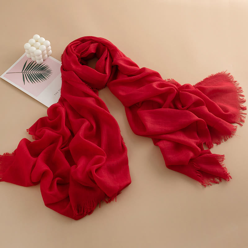 Sciarpa da donna con frange, versatile, multicolore, leggera e traspirante, morbida come una nuvola - Stile n. 22 - image 21
