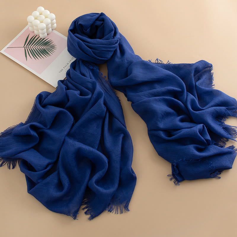 Sciarpa da donna con frange, versatile, multicolore, leggera e traspirante, morbida come una nuvola - Stile n. 29 - image 28