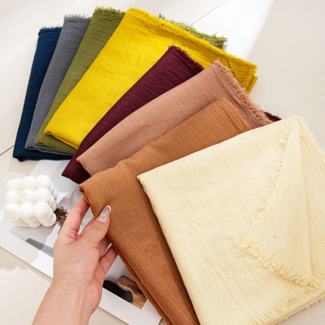 Sciarpa da donna con frange, versatile, multicolore, leggera e traspirante, morbida come una nuvola - image 36
