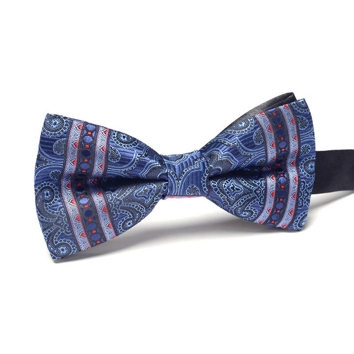 Papillon formale da uomo elegante, raffinato, sofisticato, alla moda, con doppio motivo - Stile n. 12 - image 12