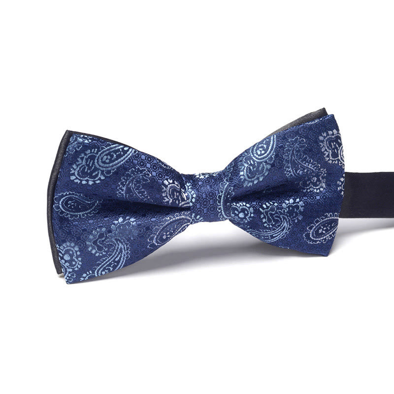 Papillon formale da uomo elegante, raffinato, sofisticato, alla moda, con doppio motivo - Stile n. 13 - image 13