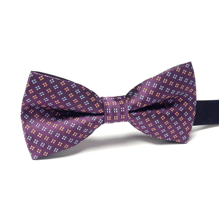 Papillon formale da uomo elegante, raffinato, sofisticato, alla moda, con doppio motivo - Stile n. 5 - image 5