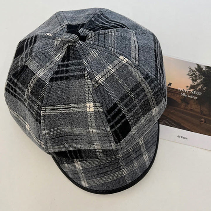 Cappello da donna con basco scozzese retrò squisito - image 4